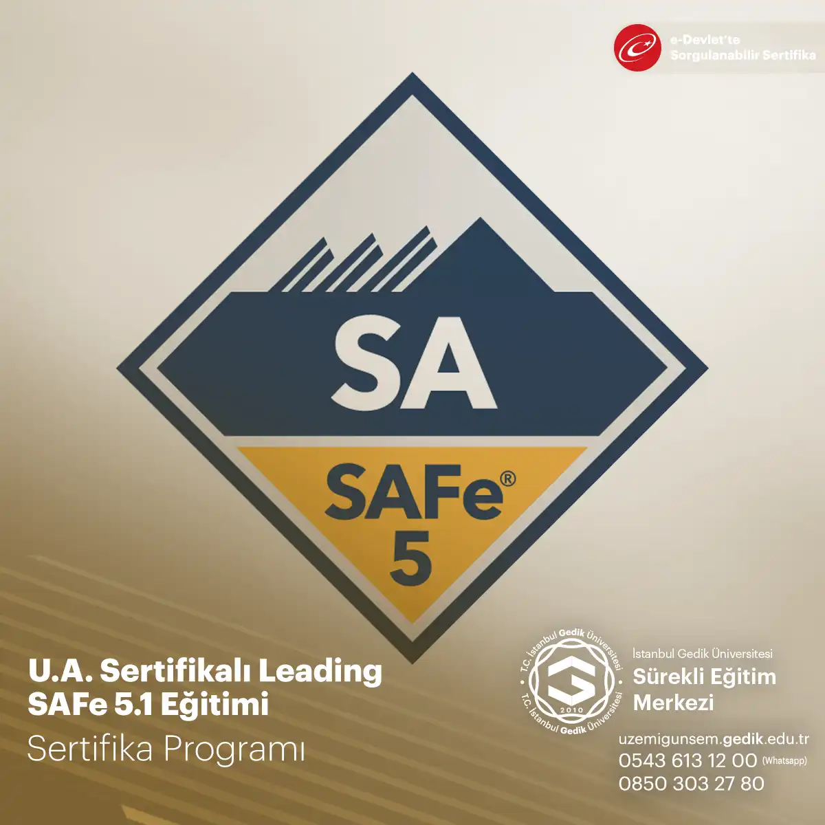 U.A. Sertifikalı Leading SAFe 5.1 Eğitimi 